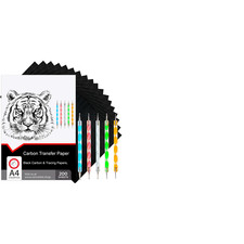 200 Sheets Black Carbon Paper for Tracing  Graphite Transfer Paper for Wood
