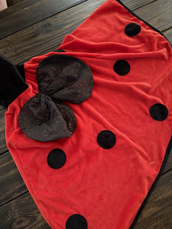 Spooky Night Ladybug Cape Size 3 To 5