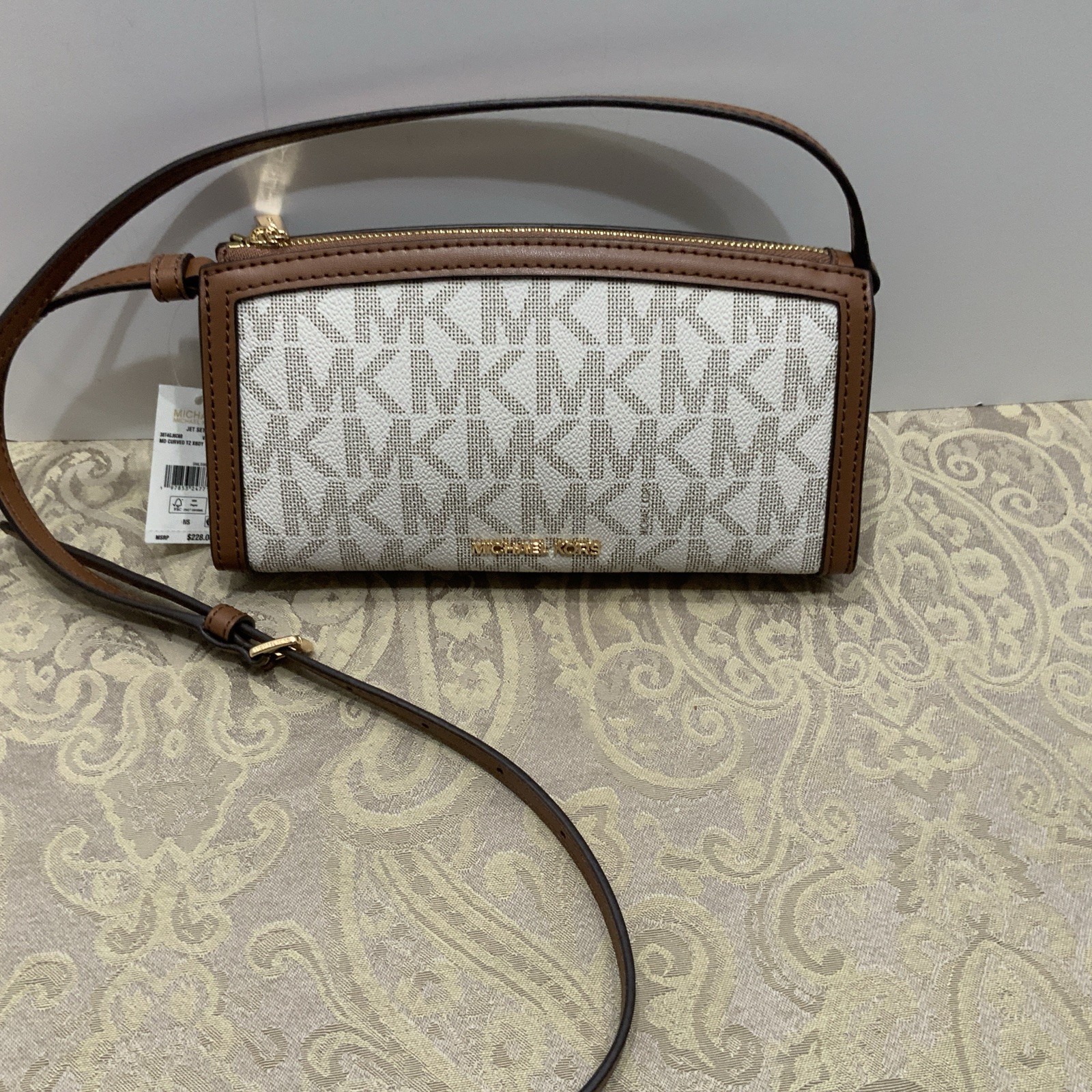Top Zip Crossbody Bag-nwt