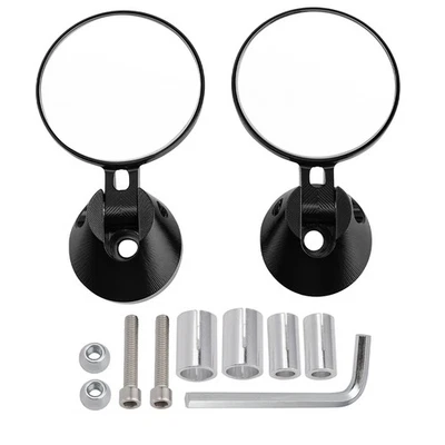 Rétroviseurs Ø50mm ronde embouts guidon pour Vespa Sprint Primavera 50 125 150 - Photo 1/4