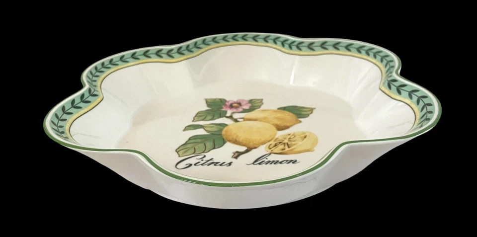 Villeroy & Boch Jardín Francés Dije Cítrico 10" Cuenco para Servir Borde Festoneado. LEER Foto 2 de 4