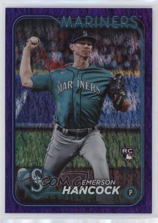 2024 Topps Series 1 Purple Holofoil /799 Emerson Hancock #39