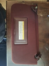 OEM 1991-1996 Caprice Roadmaster Impala SS Maroon, Burgundy, Red Sun Visors Pair