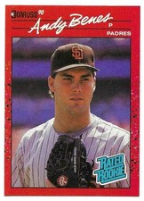 ANDY BENES 1990 DONRUSS CARD NM-MT CONDITION