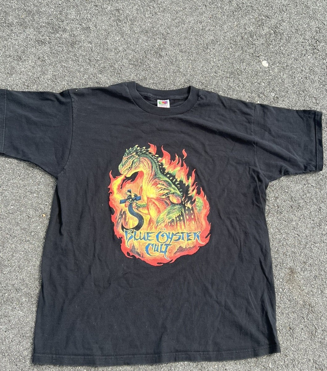Vintage RARE Blue Oyster Cult Reaper Godzilla Fire Monster Band