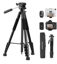 Camera Tripod, 75" Lightweight Portable Travel Outdoor DSLR Tripods for Camera P