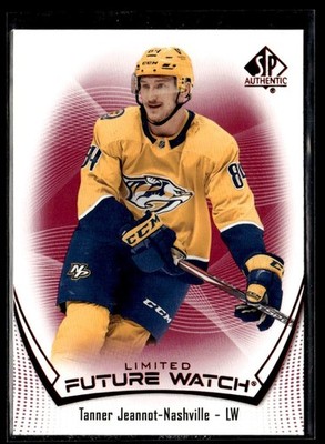 2021-22 SP Authentic Future Watch Red Limited . Tanner Jeannot Nashville