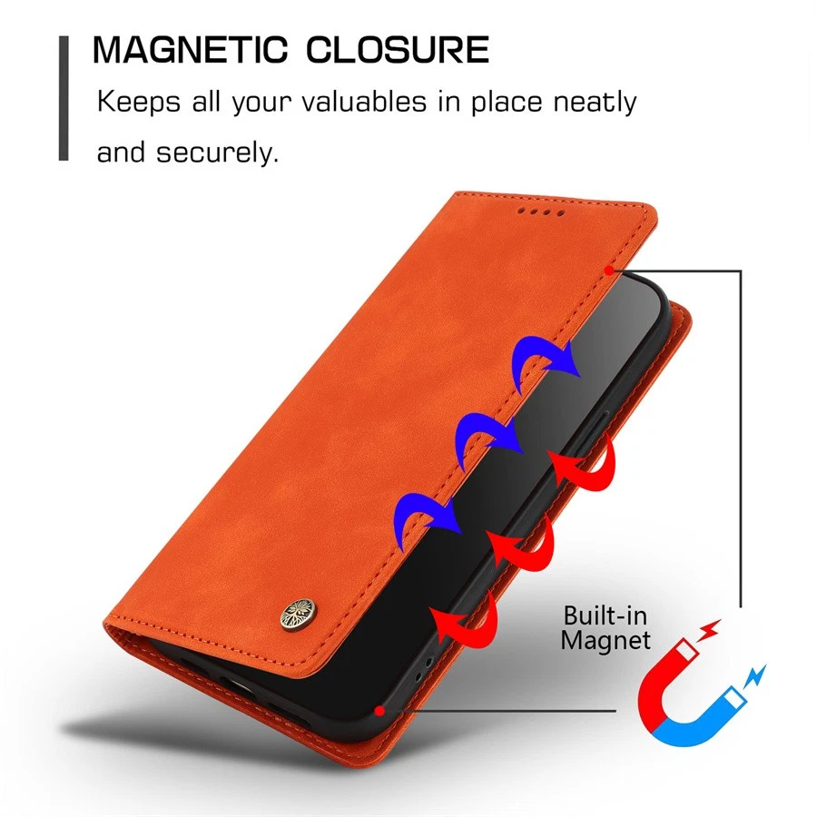 Skin Feel Magnetic Wallet Case Stand Cover for Google 10 9 8 7 6 10A 9A 8A 6A 7A - Image 2 of 4