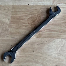 Snap On 7/16" 4 Way Angle Head Double Open End Wrench VS14 USA
