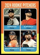 2024 Topps Heritage Shawn Dubin Hernandez Spencer Arrighetti Blair Henley #619