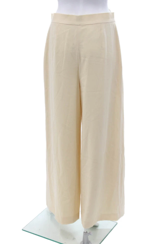香奈儿女式米色涤纶正装裤子纽扣闭合 28 码 — 第 3/4 张图片