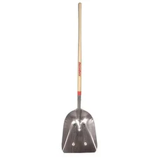 Razor-Back 53127 No. 10 12 Ga Scoop Shovel, Aluminum Blade, 62 In L Wood Wood