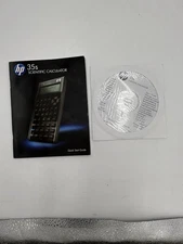 Hewlett Packard HP-35S Quick Start Guide & CD Guide (No Calc or manual)
