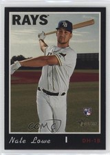 2019 Topps Heritage High Number Black Border /50 Nate Lowe #604 0t2