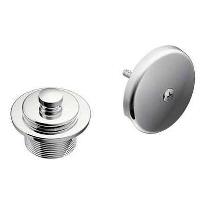Moen T90331 Tub & Shower Drain Covers Push-N-Lock Trim Kit in Chrome Finish