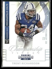 2014 Panini Contenders #33 Trent Richardson Championship Ticket #/99