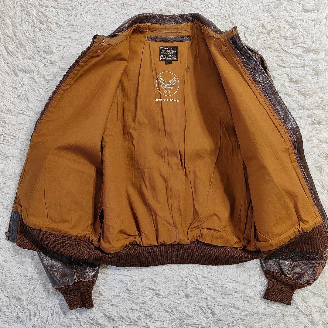 Buzz Rickson's A-2 Flight Jacket Horsehide Brown … - image 2