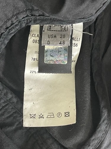 Vintage Class Roberto Cavalli Men’s Jacket IT 54 Cotton Silk Black $960 image 8