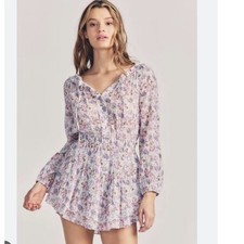 LoveShackFancy L Banou floral Long Sleeve Dress