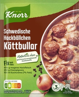 10x Knorr Seasoning Swedish Meatballs Köttbular 49g - Ship from Germany!