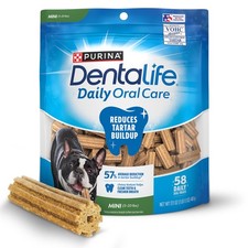 Daily Oral Care Dog Treats for Small Dogs 520 lbs., Chewy Dental Treat to Fre...