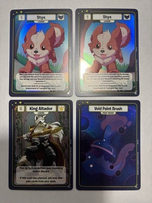 Neopets Battledome The Void Within 14 SR Super Rare Foil Lot Paint Brush Altador