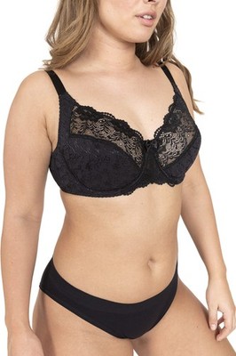 DORINA Curves Philippa Full Cup Non Padded Underwire Demi Bra D15006A Black 42D