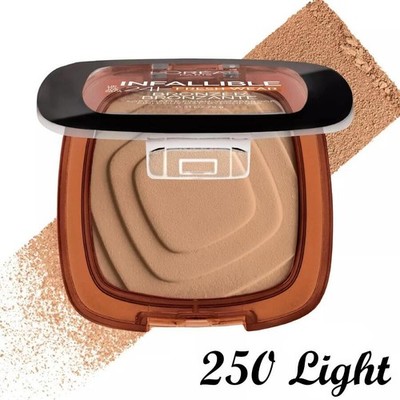 3 × L'Oreal Paris Infallible 24H Fresh Wear Matte Bronzer 9g - 250 Light