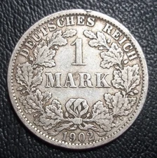 1901  A - 1  MARK  GERMANY - SILVER -