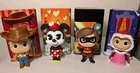 2017 Disney Treasures Funko Minis In Tins - Lot Of 4