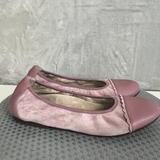 Vionic Ballet Flats Womens 9 Pink Suede Tina Slip On Comfort Shoes Romantic