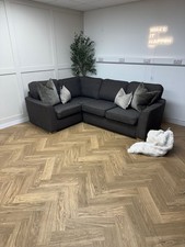 Charcoal DFS Full Back Left Hand Facing Corner Sofa - Delivery Available