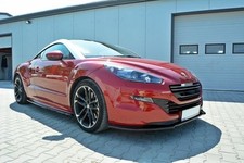 Maxton Design Frontlippe V.1 passend f&uuml;r Peugeot RCZ Mk1 FL schwarz Hochglanz