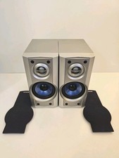 Vintage AIWA SX-MS7 Compact Wooden Speakers 8" � 7" � 4"