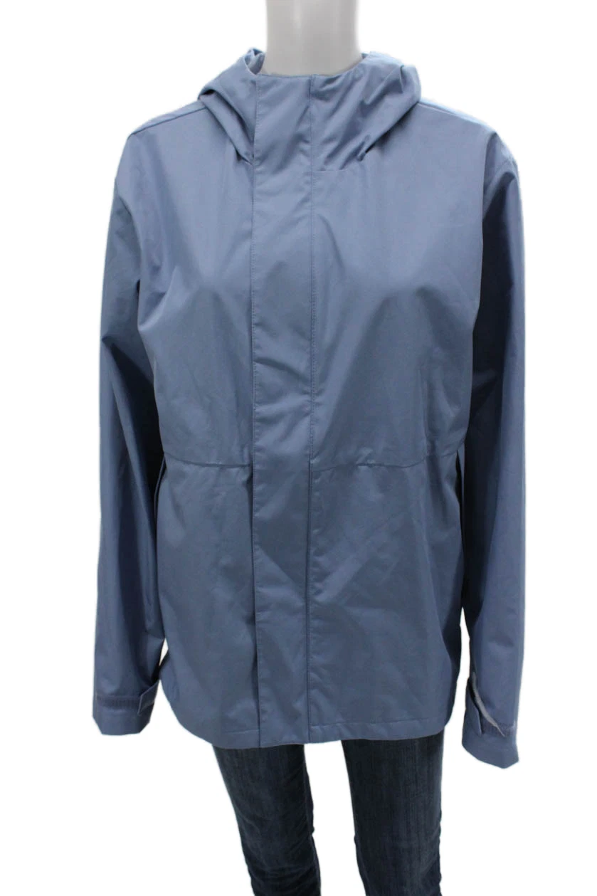 Ozark Trail Unisex Windbreaker Blue Zip Front High Neck Size M
