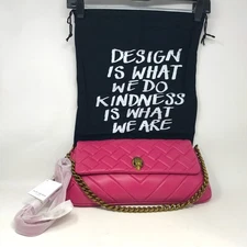 Kurt Geiger London Long Kensington Quilted Leather Shoulder Bag, OS - Pink