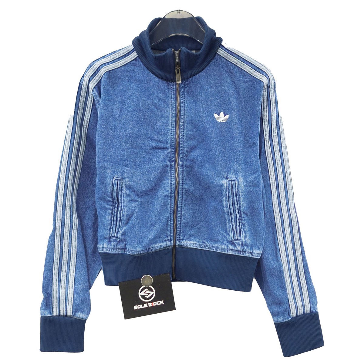 adidas Adicolor Denim Track Top Indigo Denim JD2570 Women