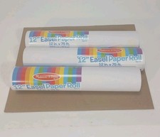 Melissa Doug Easel Paper Roll 12in x 75Ft Arts Crafts School Refill x3