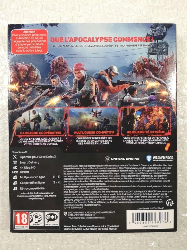 Back 4 Blood Steelbook Edition XBOX ONE, photo 2 sur 5