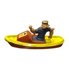 Vintage 1980 Corgi Die-cast 1:64 Popeye The Sailor Man In Boat Car Made In UK