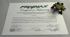 “SALSA” Frogman by Tim Cotterill Frog Bronze Sculpture 694/2000 w/ COA