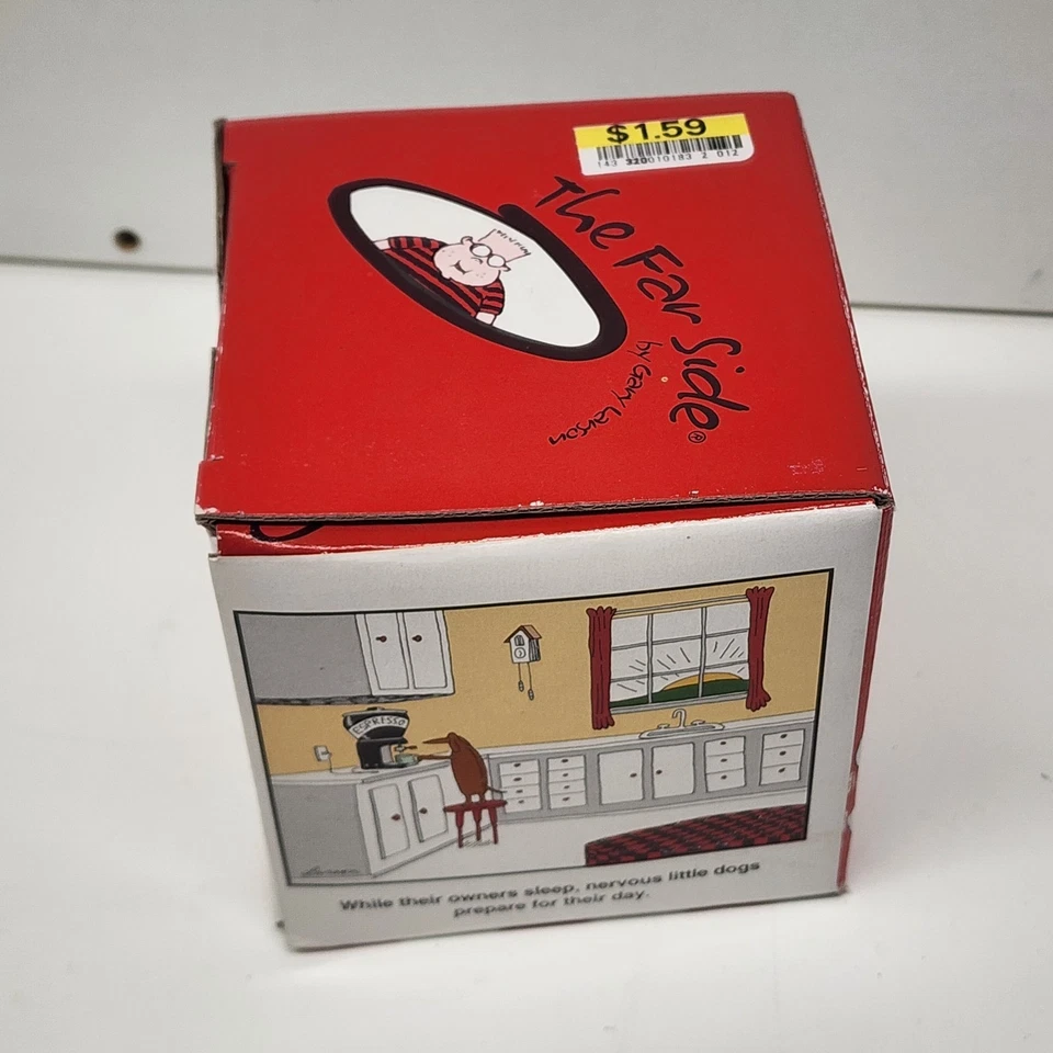 Rare Far Side Coffee Cup Gary Larson Mug "Nervous Little Dogs" VTG 90s Espresso - Image 4 of 4