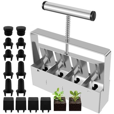Soil Blocker Hand-Sämlings-Inkubator + Saatstift für Den Samenstart, Garten A8Y4