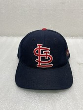 Vintage 90s American Needle MLB St. Louis Cardinals Navy Blue Snapback Hat Cap