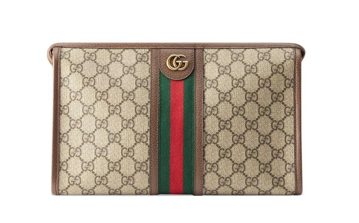 НОВАЯ ДОРОЖНАЯ СУМКА GUCCI OPHIDIA GG SUPREME LEATHER WEB ДЛЯ ТУАЛЕТНЫХ ПРИНАДЛЕЖНОСТЕЙ И КОСМЕТИКИ 144990₽