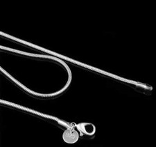 2MM 925 Sterling Silver Snake Chain Necklace 16",18",20"  22" Message me