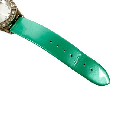 ladies GUESS bright turquoise green analog WATCH rhinestones G76040L ladies GUESS bright turquoise green analog WATCH rhinestones  main image 3