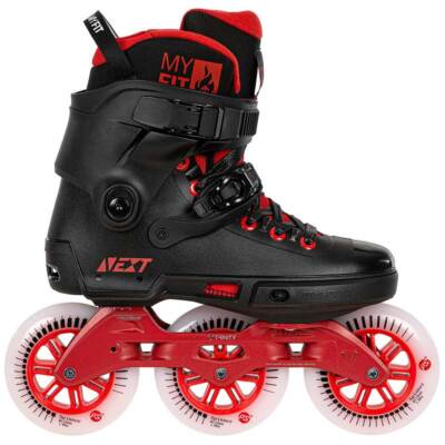 Powerslide Next 110mm Black/Red Inline Skates Dual Mens Size 6.0/7.0 NEW