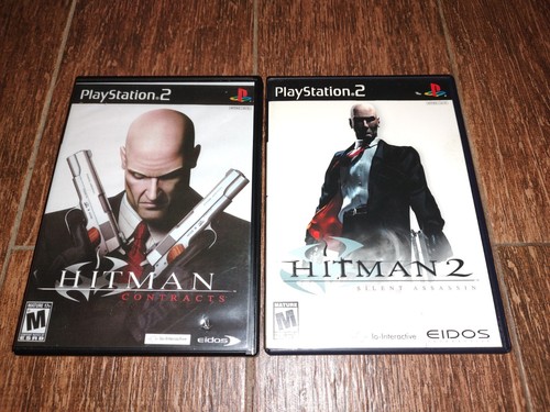 Hitman: Contracts And Hitman 2: Silent Assassin PS2 Black Label Complete Tested