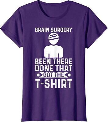 Brain Surgery Been There Done That Funny Recovery Ladies' Crewneck T-Shirt